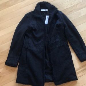 NWT Chico’s black duster with lace detail size 0